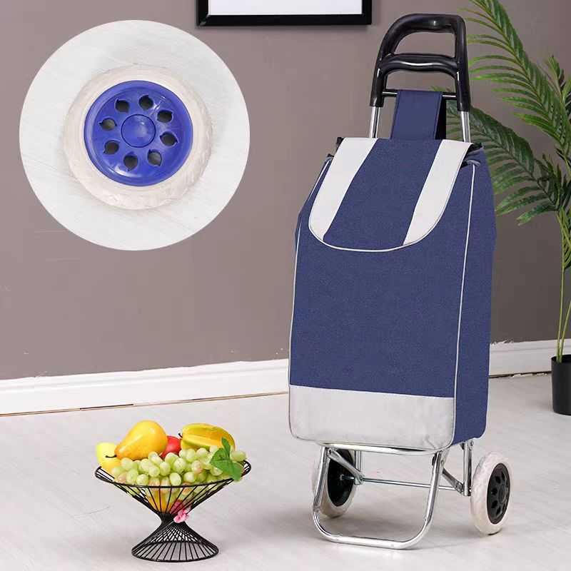Fabric shopping cart - ZZ 302B-2X - 981263 - Blue