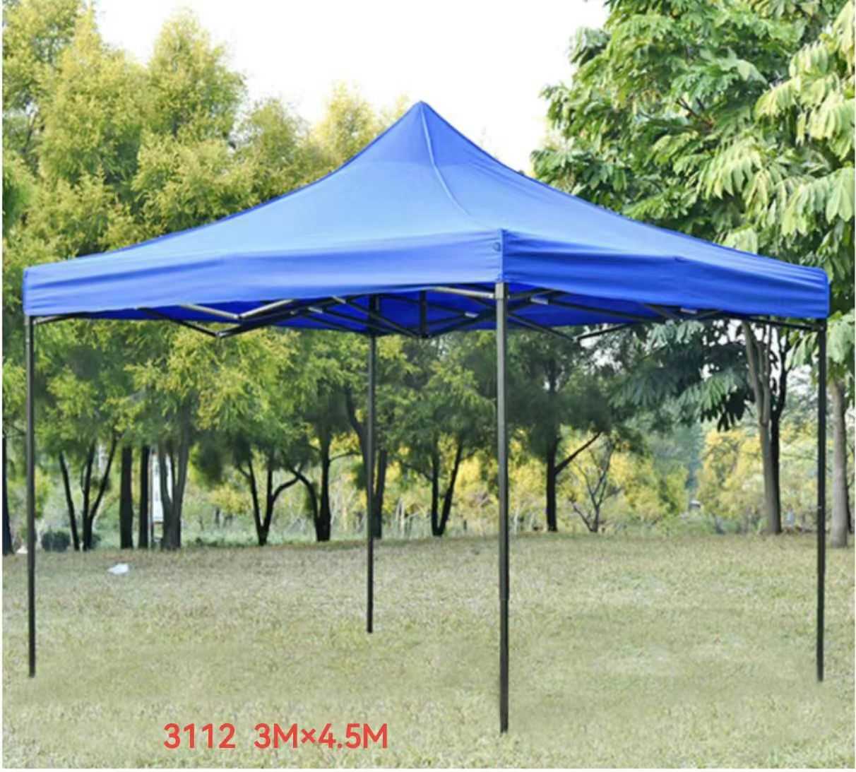 Folding garden awning - Gazebo - YB3112 - 3x4.5m - 585397 - Blue
