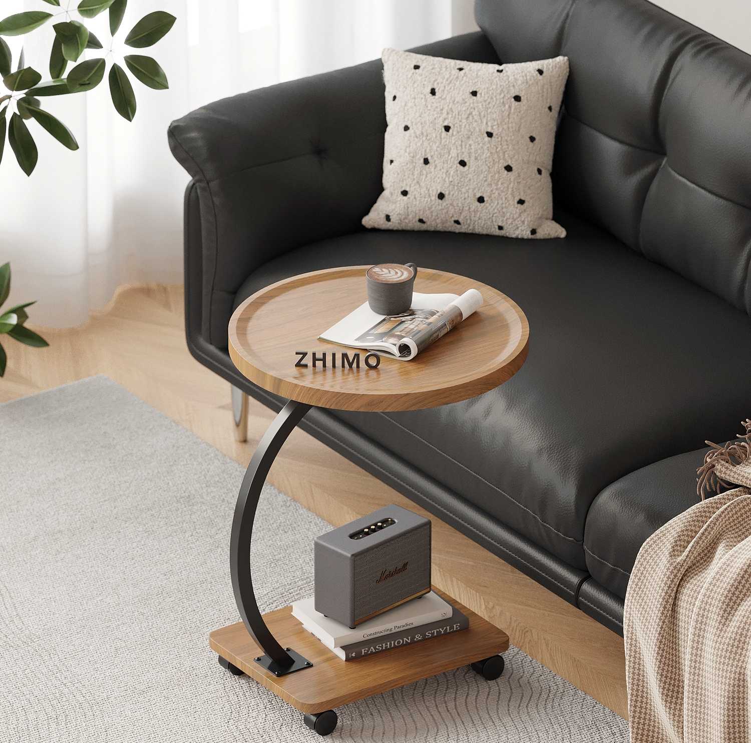 Side table with wheels - 64221 - 915312
