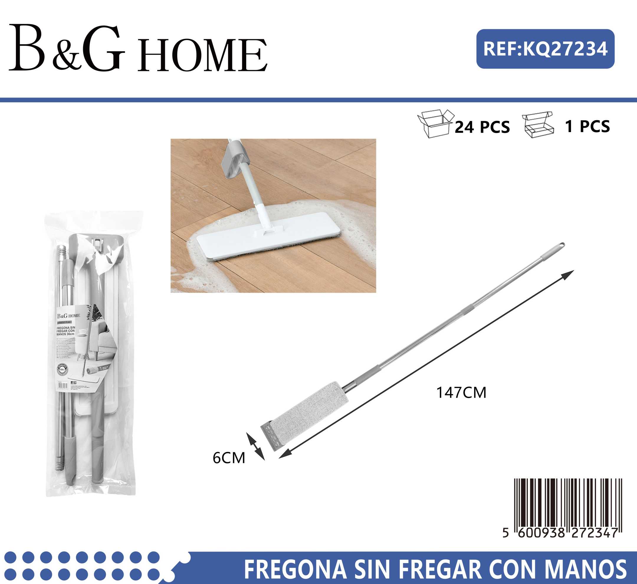 Mop with folding head - 27234