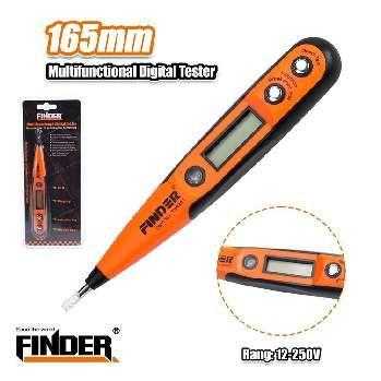 Digital test screwdriver - Digital Tester - 165mm - Finder – 194841