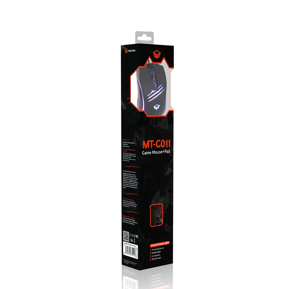 Meetion MT-C011 Wired Mouse and Mouse Pad Set