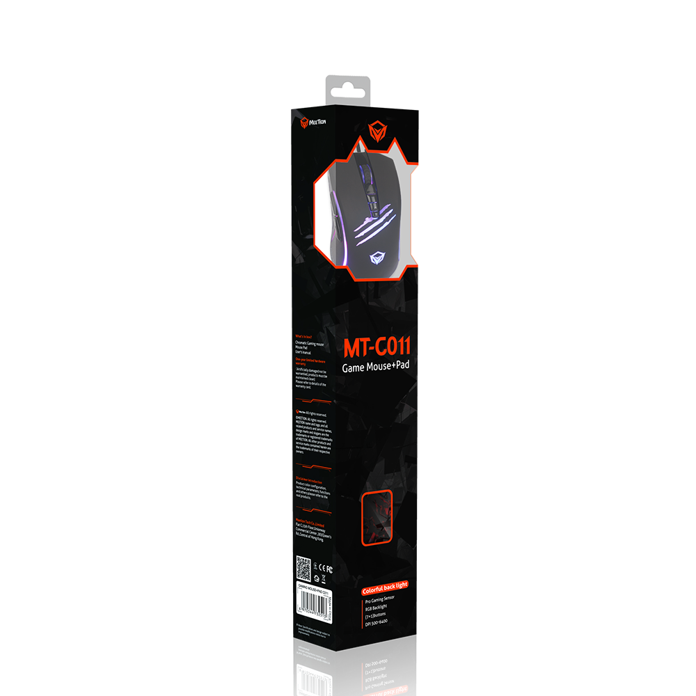 Meetion MT-C011 Wired Mouse and Mouse Pad Set
