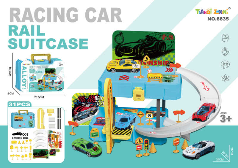 Πίστα αυτοκινητόδρομος Parking σε βαλιτσάκι - 6635 - 917334