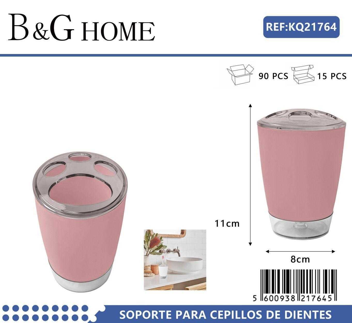 Plastic toothbrush cases in a set of 5X - Pink - 21764