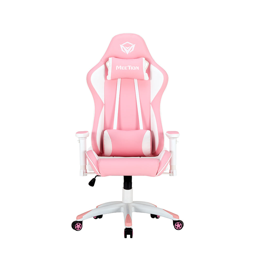 Meetion MT-CHR16 Gaming Chair / Pink + White