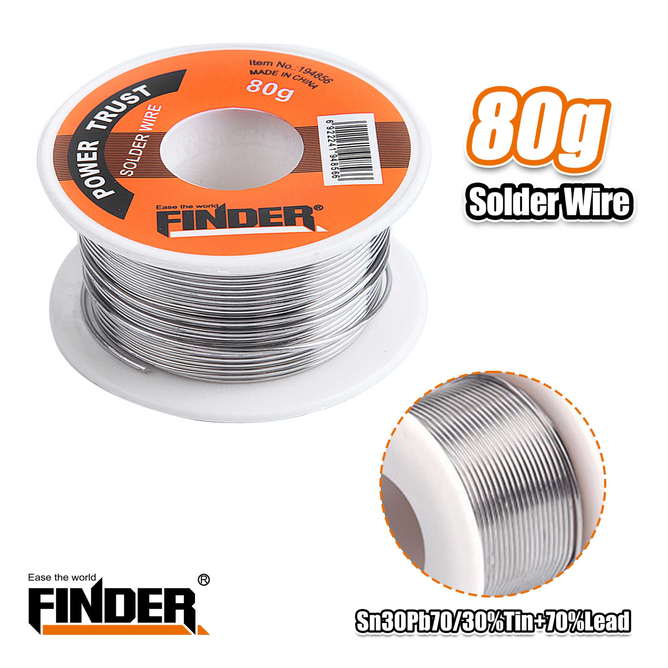 Soldering wire Tin - 80g - Finder - 194856