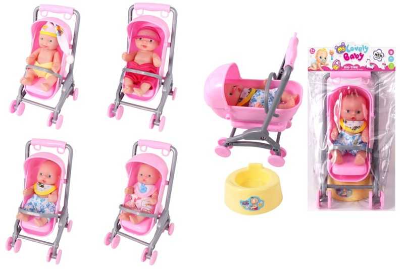 Παιδικό καροτσάκι mini με κούκλα - 0812-155 - 917427