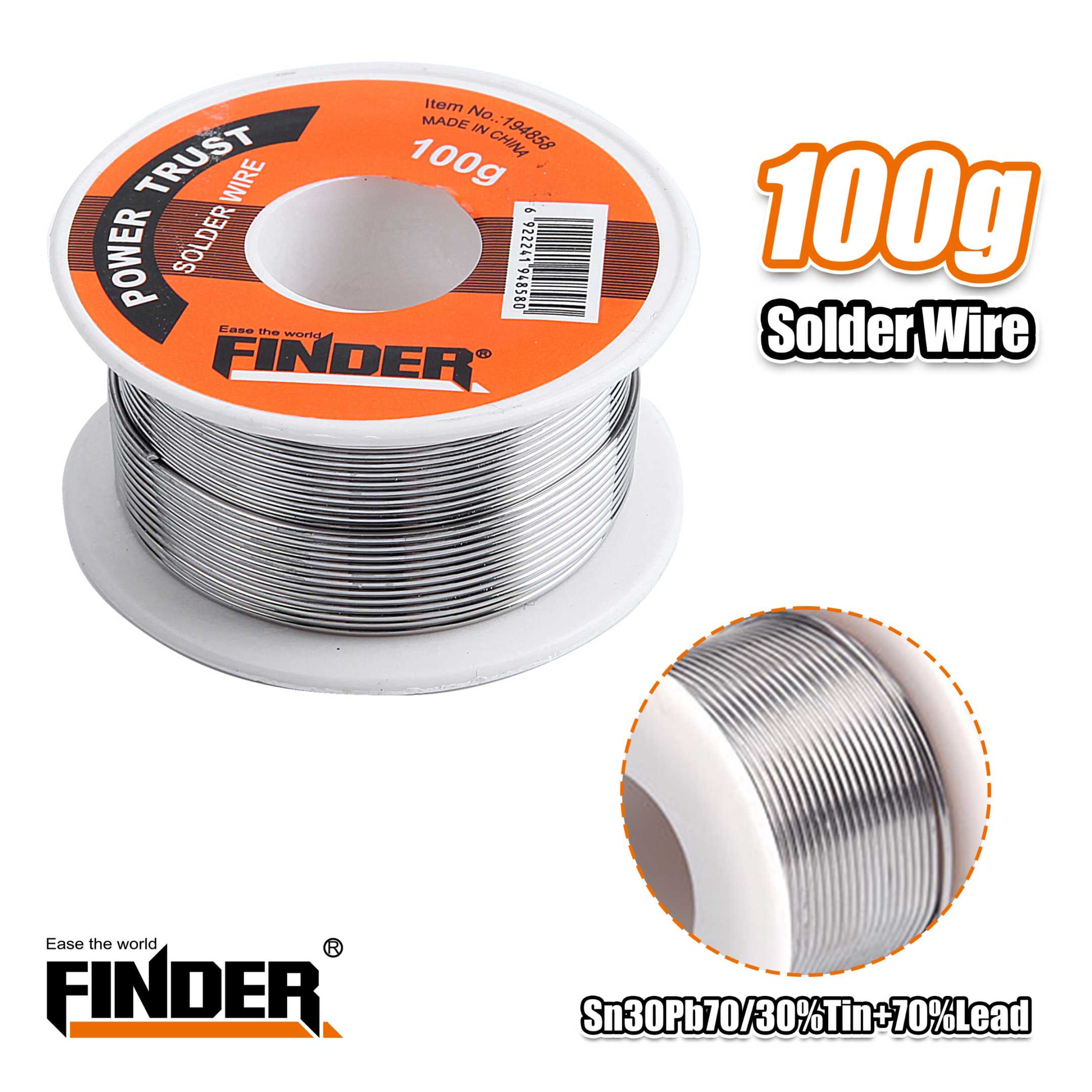 Soldering wire Tin - 100g - Finder - 194858