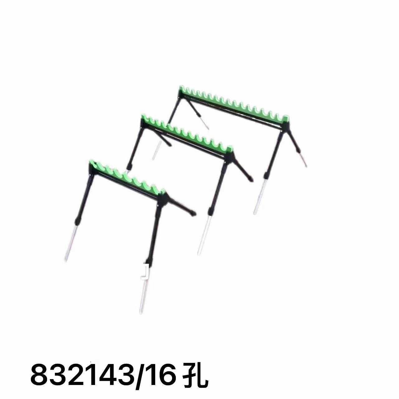 16-position rod holder - Metal - 832143