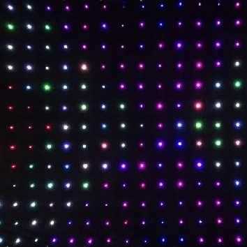 Christmas LED lights with programs - Curtain - 2m*2m - RGB - 272338 - Hearts