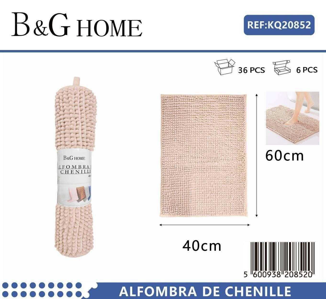 Bath mat - M0839 - 40x60cm - Light Pink - 20852