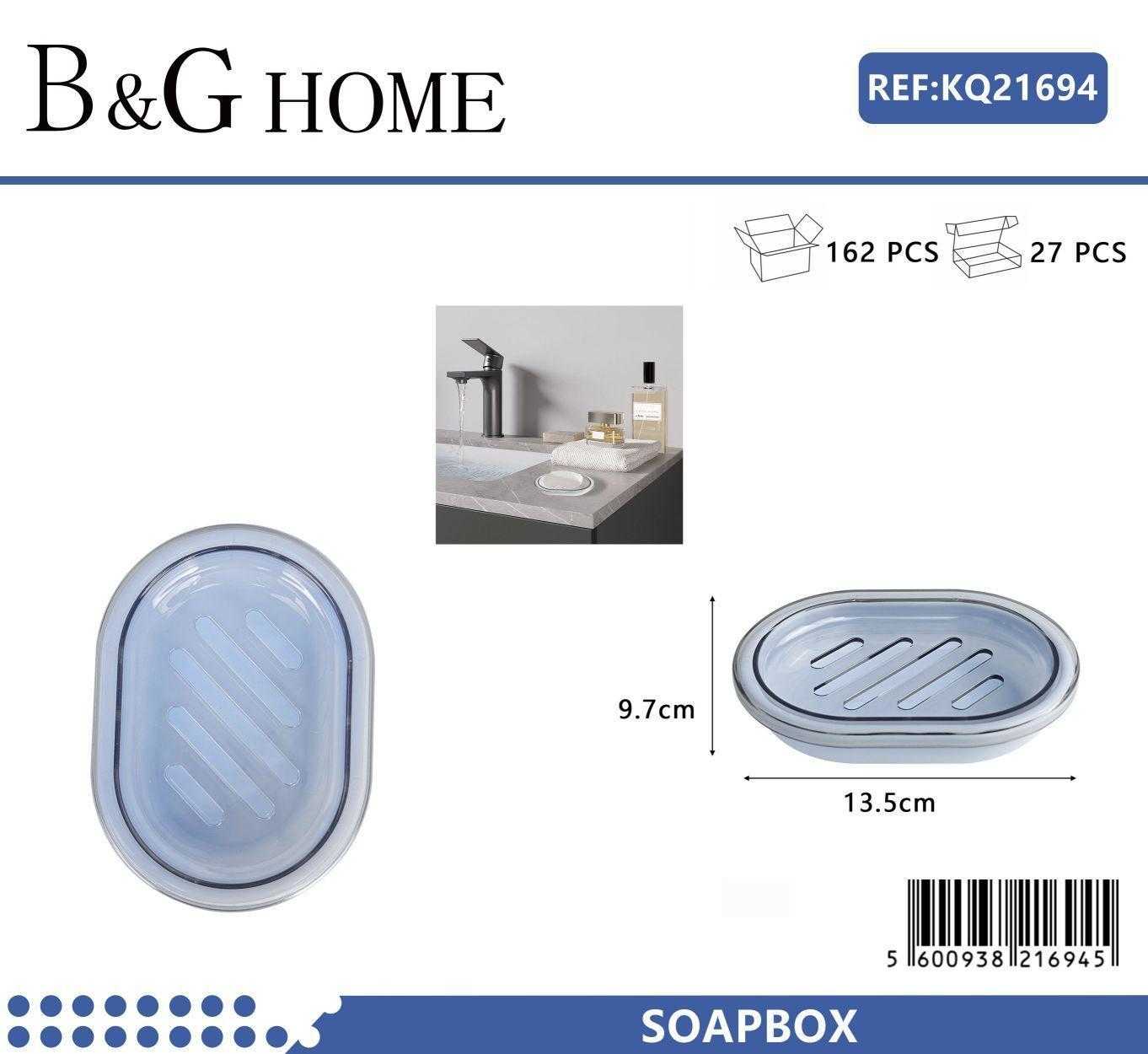 Σαπουνοθήκες μπάνιου πλαστικές σε σετ 9Χ - Light Blue - 21694