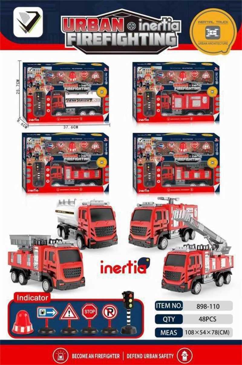 Σετ πυροσβεστικό όχημα με αξεσουάρ - 898-110 - 917346