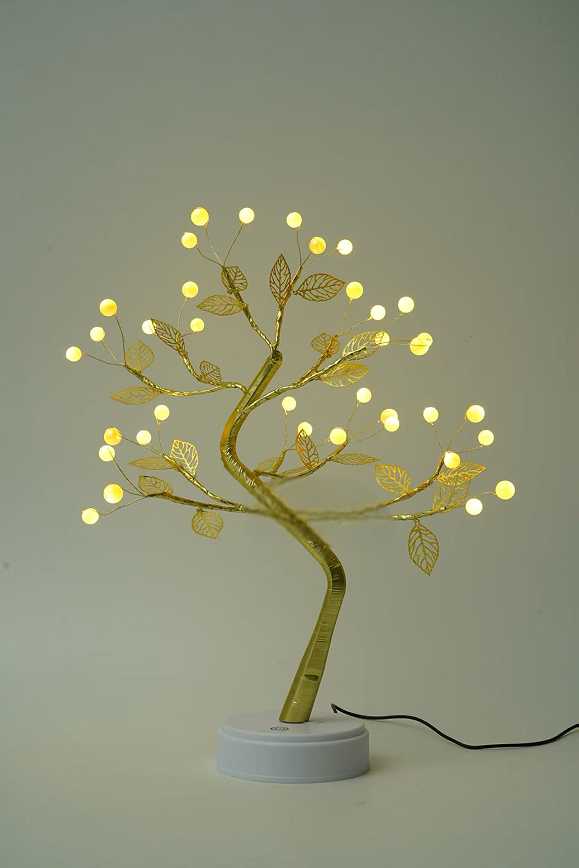 Χριστουγεννιάτικο επιτραπέζιο διακοσμητικό δεντράκι με φωτισμό - 153124 - Warm White