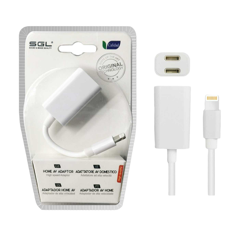 Αντάπτορας για iOs - Lightning Male σε Dual Lightning Female - T61 - 096063 - iThinksmart.gr