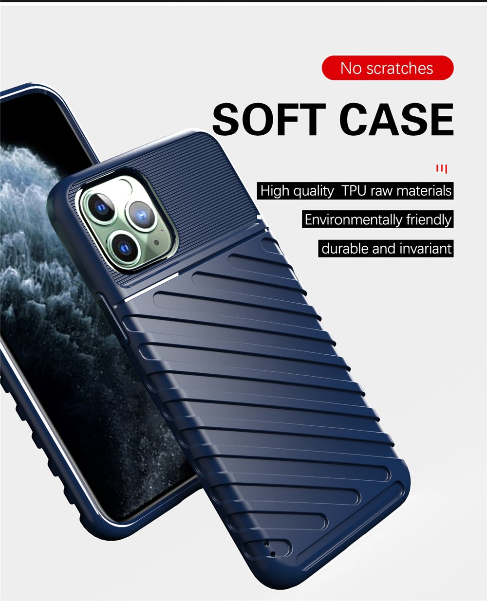 Θήκη iPhone 11 Pro - OEM Thunder Ενισχυμένο TPU - Μαύρο - iThinksmart.gr