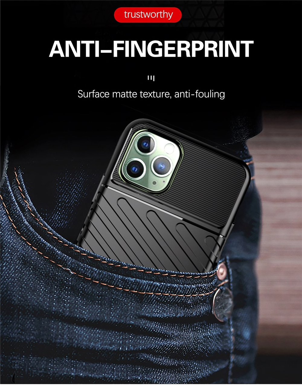 Θήκη iPhone 11 Pro - OEM Thunder Ενισχυμένο TPU - Σκούρο Πράσινο - iThinksmart.gr