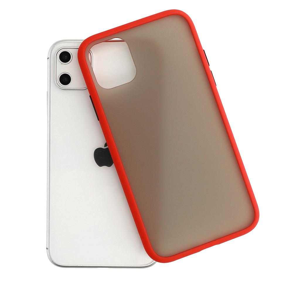 Θήκη iPhone 11 Pro - Vennus Color Button - Κόκκινο / Μαύρα Κουμπιά - iThinksmart.gr