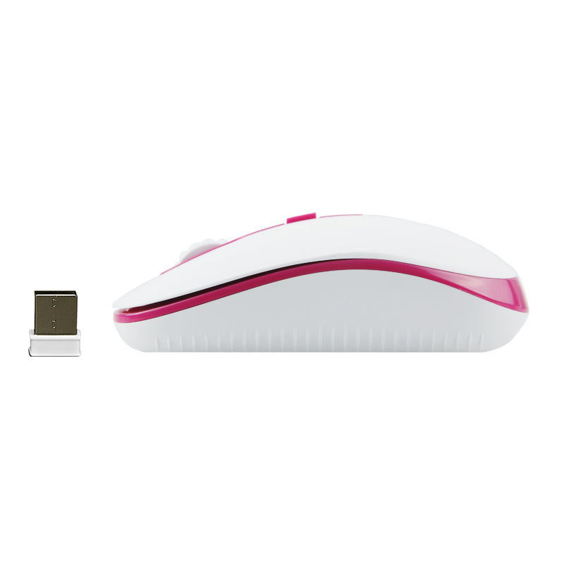 Meetion Wireless Mouse MT-R547 2.4G White & Pink