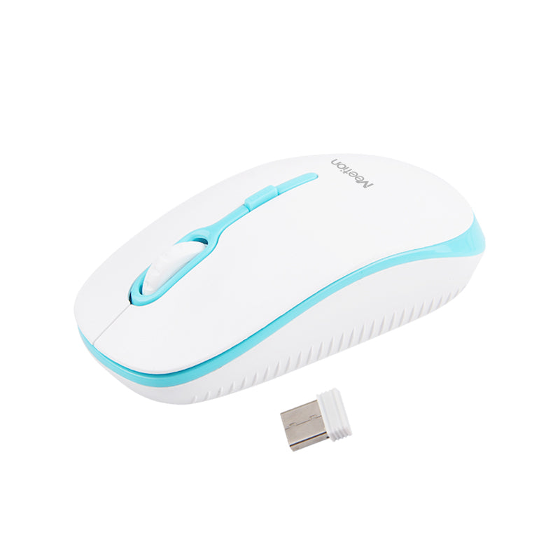 Meetion MT-R547 Ασύρματο Ποντίκι 2.4G Άσπρο & Μπλέ