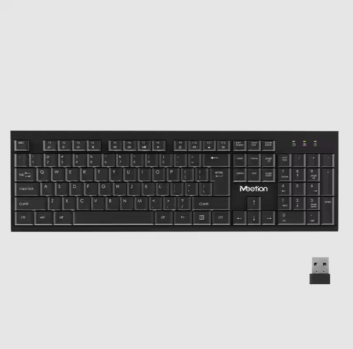 Meetion MT-C4120 Little Ασύρματο Σετ Ελληνικό Πληκτρολόγιο & Ποντίκι 2.4G