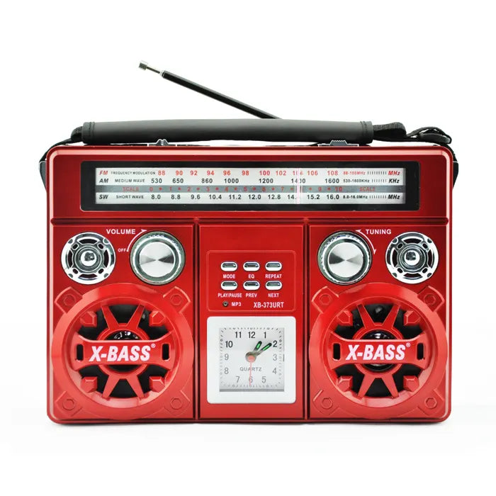 Επαναφορτιζόμενο ραδιόφωνο - XB373BT - Waxiba - 003736 - Red