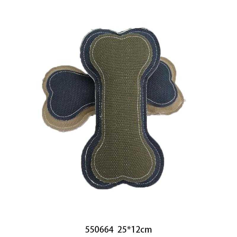Υφασμάτινο παιχνίδι σκύλου κόκκαλο - 25x12cm - 550664 - iThinksmart.gr