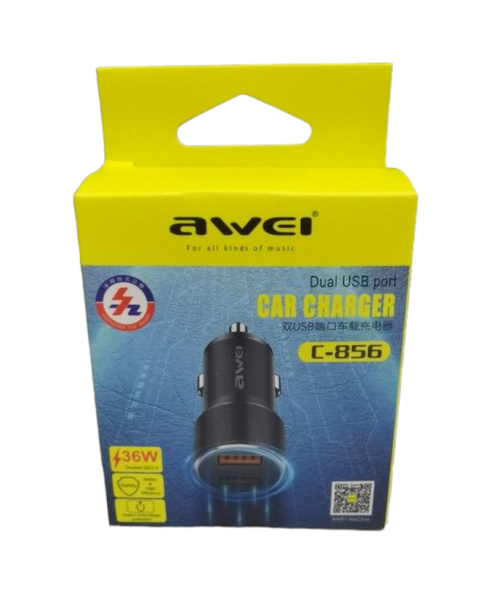Φορτιστής αναπτήρα αυτοκινήτου - Quick Charger - C-856 - AWEI - 006521 - iThinksmart.gr