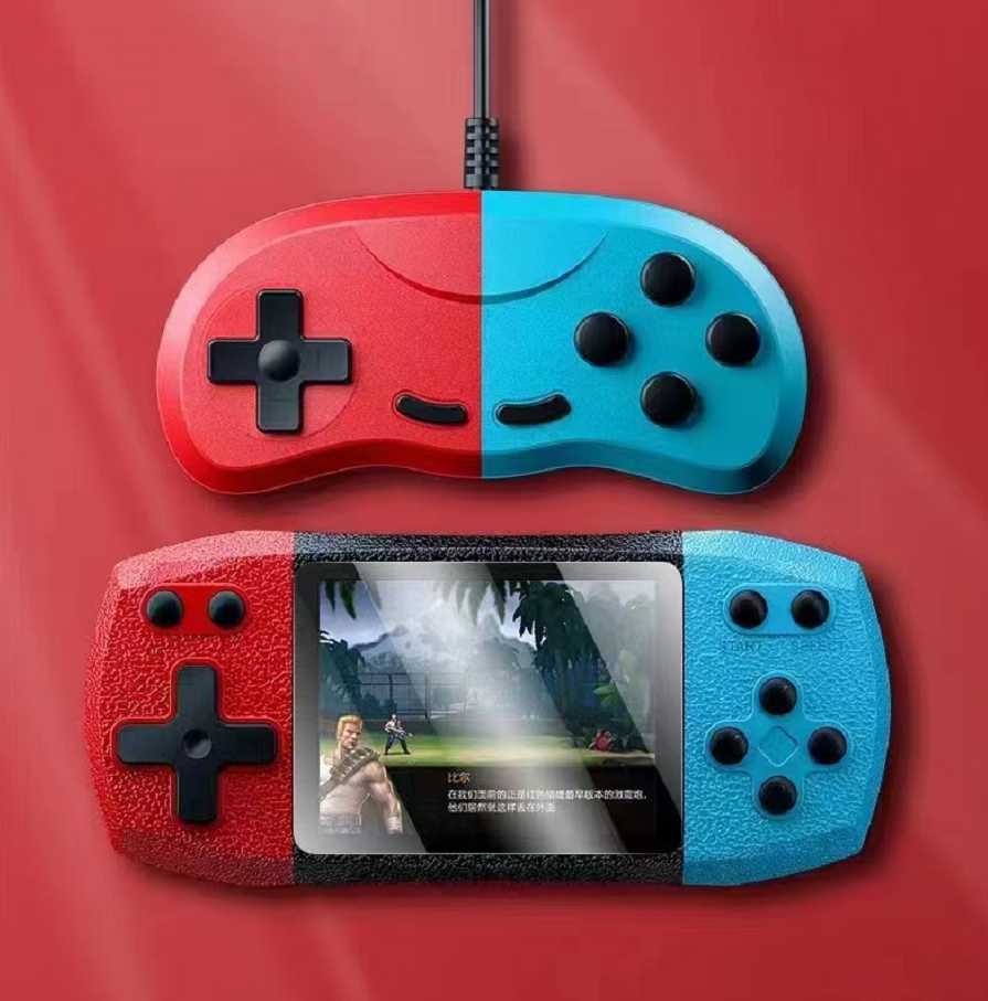 Φορητή κονσόλα παιχνιδιών με χειριστήριο - 620 in 1 - 884416 - Red/Yellow - iThinksmart.gr