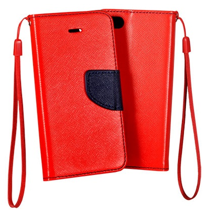 Θήκη Πορτοφόλι Fancy Book από Δερματίνη - Samsung Galaxy S6 (G920) - Κοκκινο / Μπλε - iThinksmart.gr