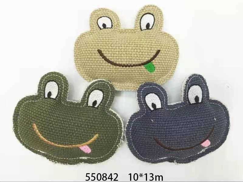 Υφασμάτινο παιχνίδι σκύλου βατραχάκι - 10x13cm - 550842 - iThinksmart.gr