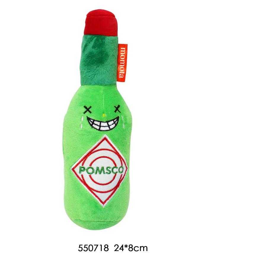 Λούτρινο παιχνίδι σκύλου μπουκάλι - 24x8cm - 550718 - iThinksmart.gr