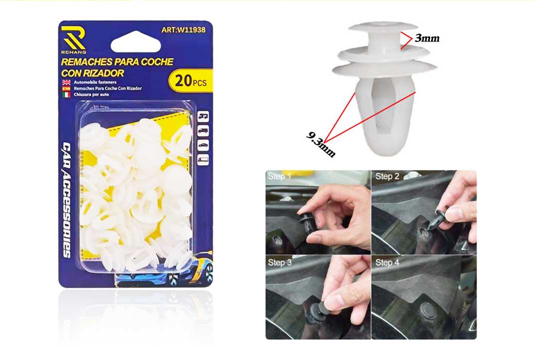 Σετ συνδετήρες αυτοκινήτου - TH-411 - 20pcs - 119216 - iThinksmart.gr