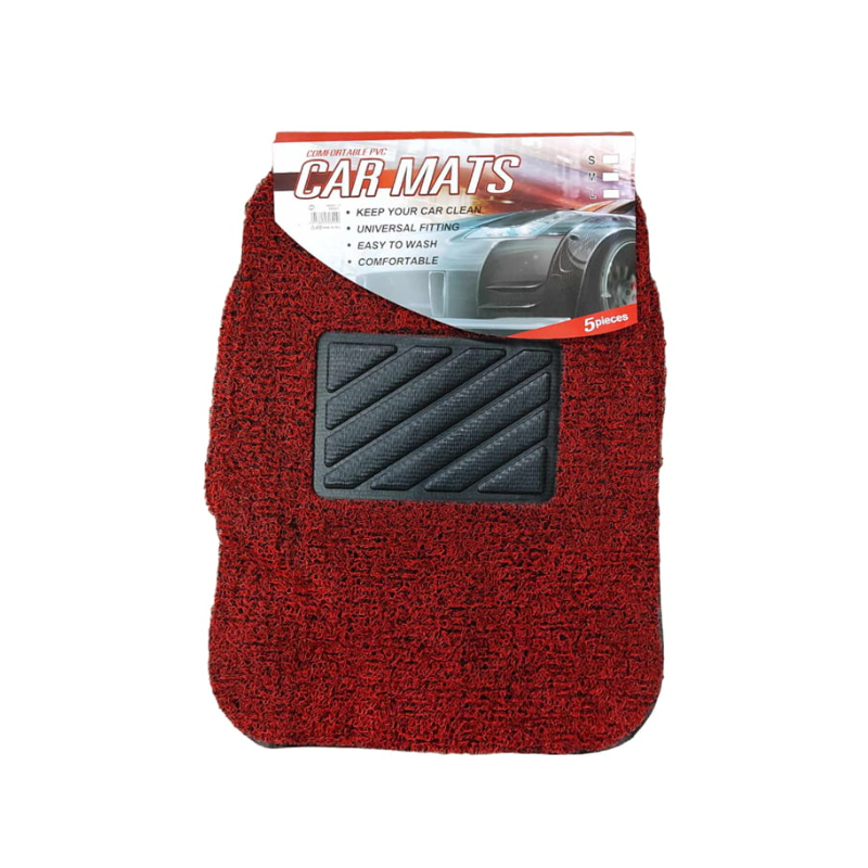 Πατάκια αυτοκινήτου - 4pcs - QS-01 - 122377 - Red - iThinksmart.gr