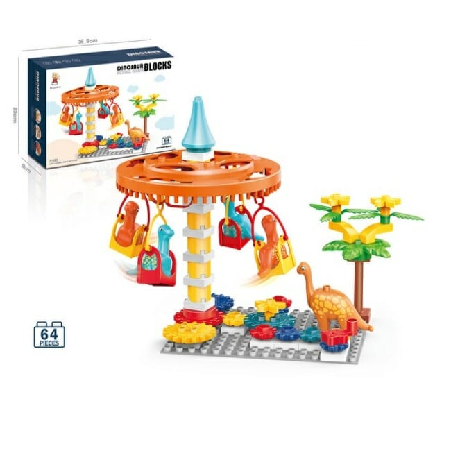 Παιχνίδι DIY - Λούνα παρκ με δεινοσαυράκια - 222-B103 - 123000 - iThinksmart.gr