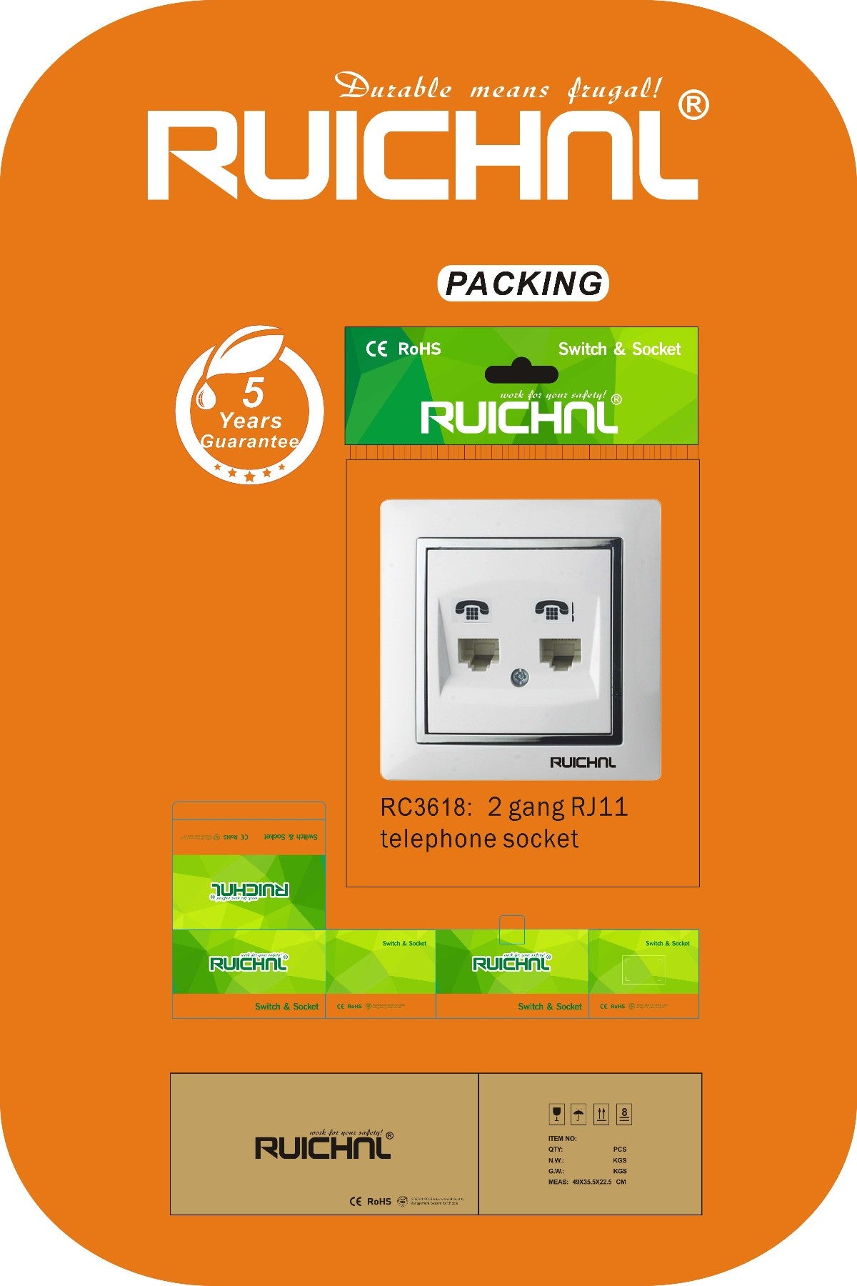 Πρίζα τηλεφώνου - Διπλή - 674964 - iThinksmart.gr