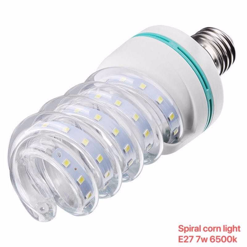 Λάμπα LED - Spiral Corn - E27 - 7W - 6500K - 356922 - iThinksmart.gr