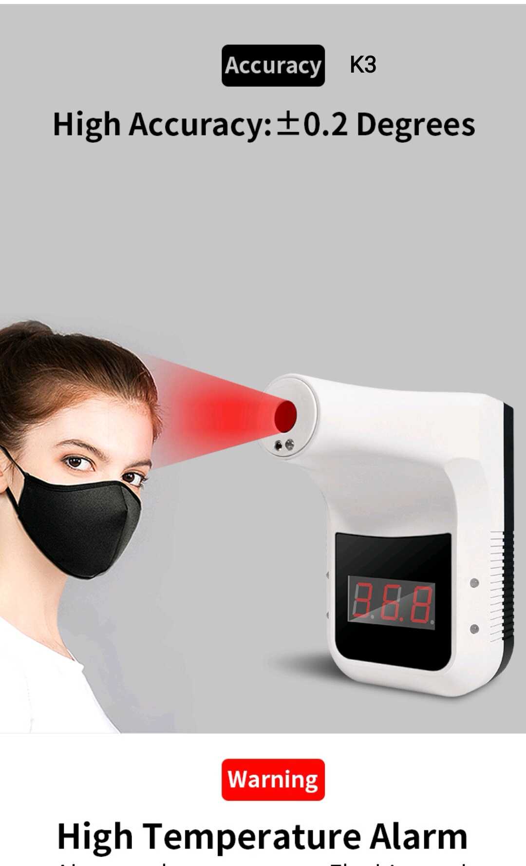 Ψηφιακό επιτοίχιο θερμόμετρο - K3 - 882405 - iThinksmart.gr