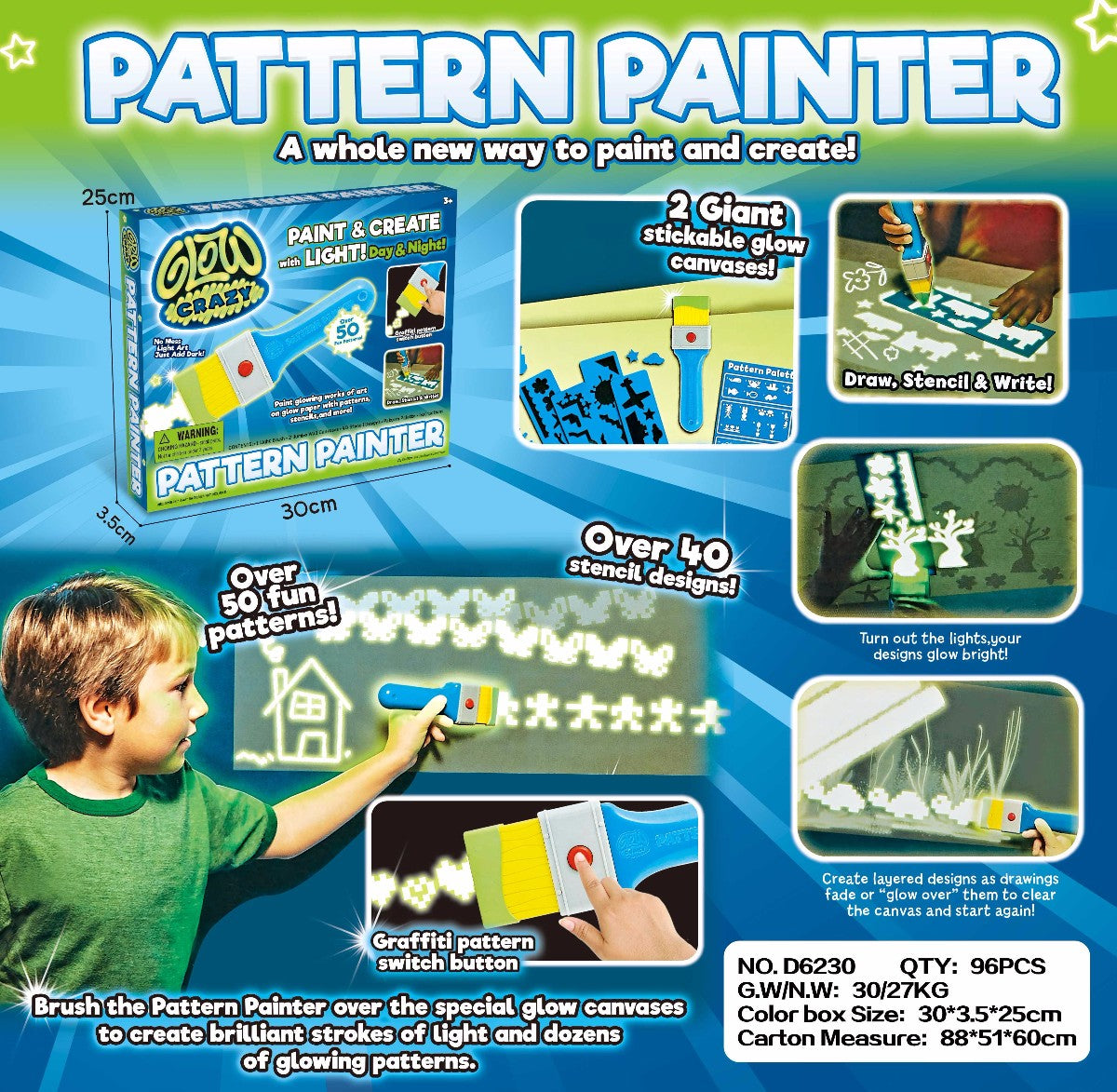 Παιδικό μαγικό πινέλο Glow Crazy - 6230 - 322019 - iThinksmart.gr