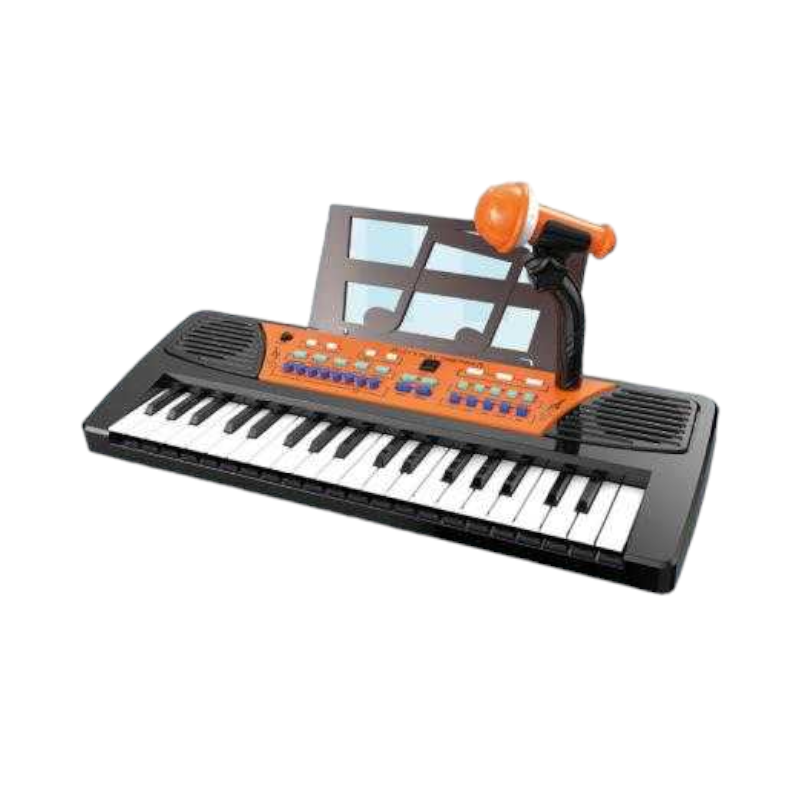 Παιδικό πιάνο με μικρόφωνο - 161266 - Black - iThinksmart.gr