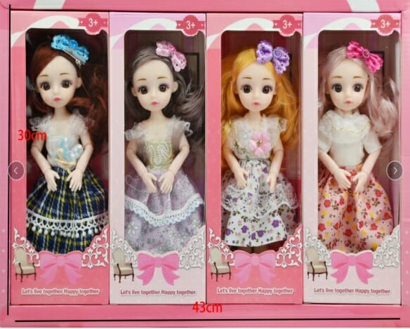 Κούκλες Vintage με αξεσουάρ - 4pcs - TT41B - 761803 - iThinksmart.gr