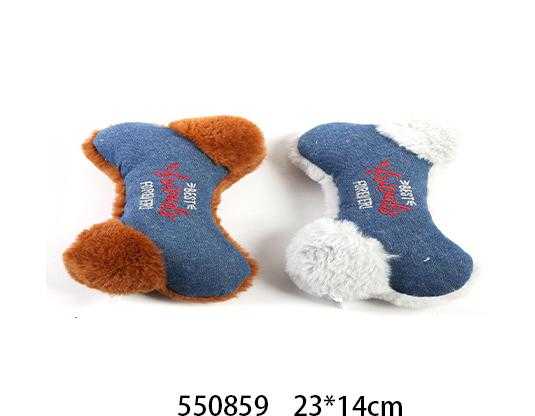 Λούτρινο παιχνίδι σκύλου κόκκαλο - 23x14cm - 550859 - iThinksmart.gr