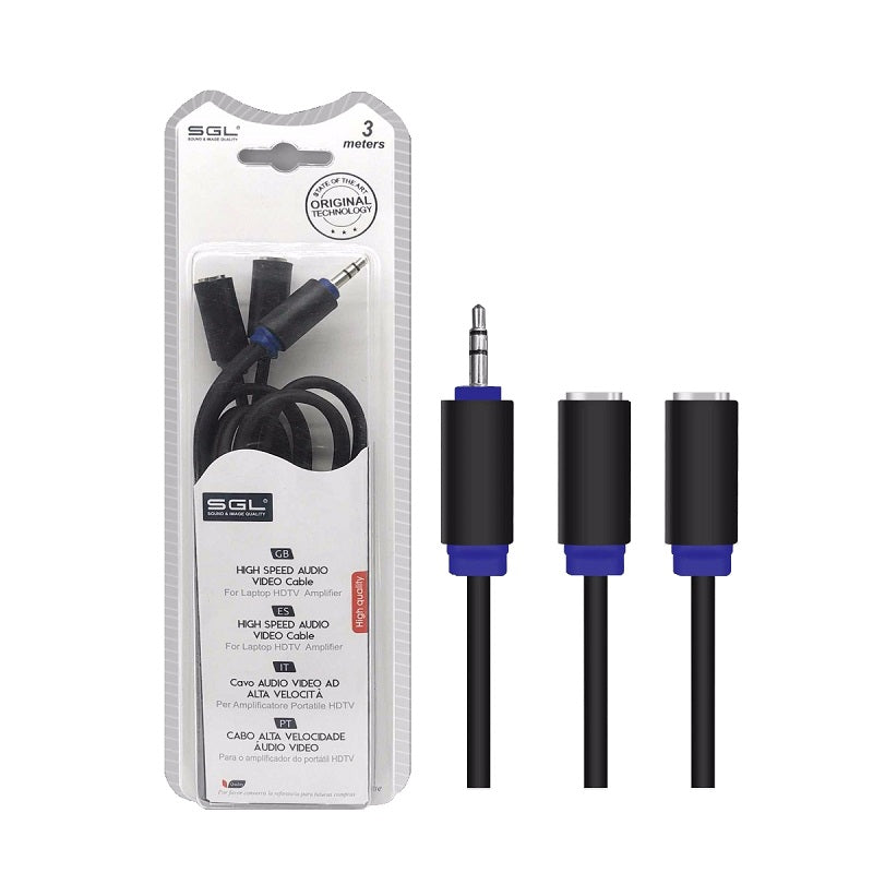 Καλώδιο ήχου - 3.5mm male-3.5mm female - 1.5m - 1528 - 196034 - iThinksmart.gr