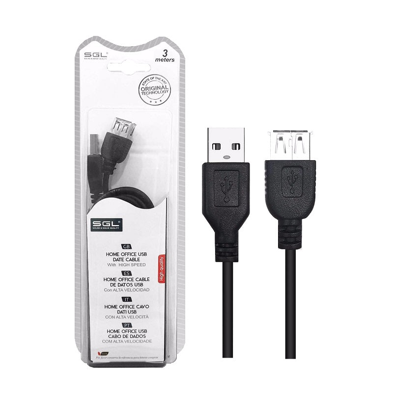Καλώδιο USB Male/Female - 3m - 4S - 197536 - iThinksmart.gr