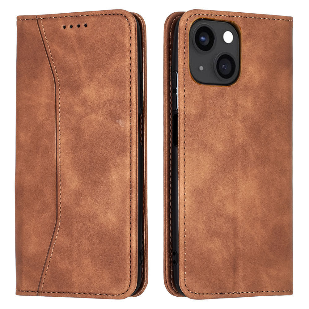 Bodycell Book Case Pu Leather For IPHONE 13 6.1" Brown