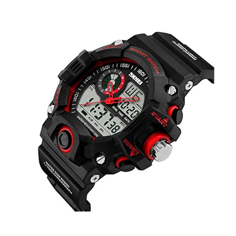 Ψηφιακό/αναλογικό ρολόι χειρός – Skmei - 1029 - Red - iThinksmart.gr