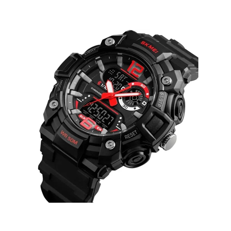 Ψηφιακό/αναλογικό ρολόι χειρός – Skmei - 1529 - Red - iThinksmart.gr