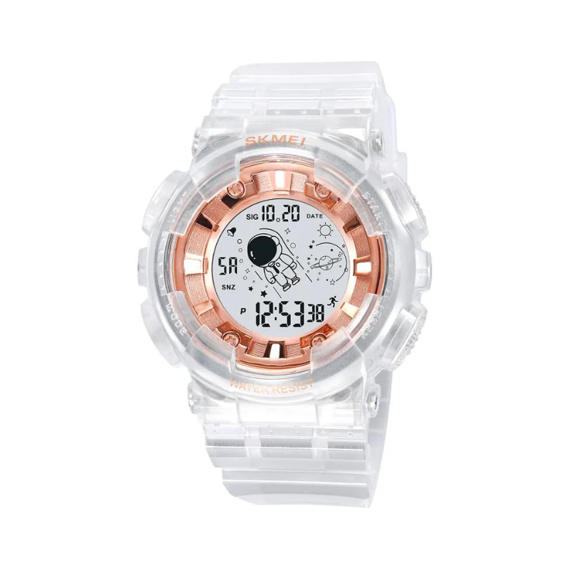 Ψηφιακό ρολόι χειρός – Skmei – 2035 - White/Rose Gold - iThinksmart.gr