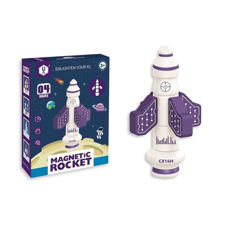 Παιχνίδι κατασκευής με μαγνήτες - Πύραυλος - HD369A - 222394 - iThinksmart.gr
